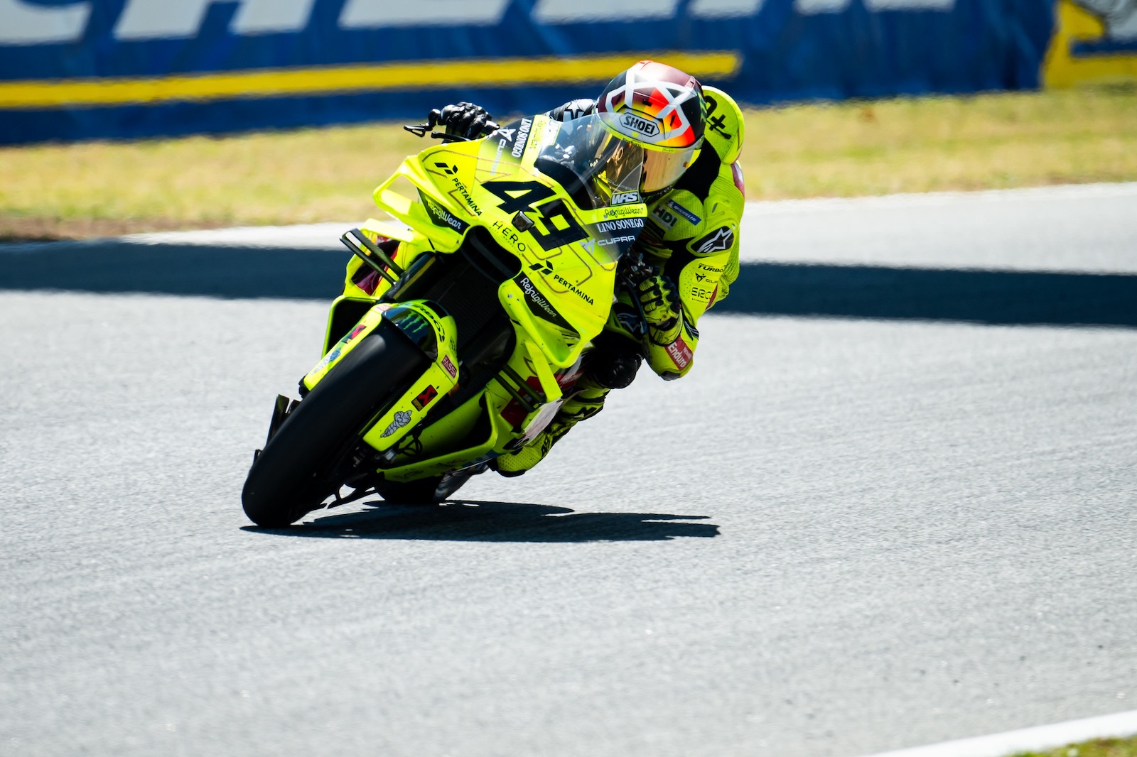 Fabio Di Giannantonio sur le circuit de Barcelone