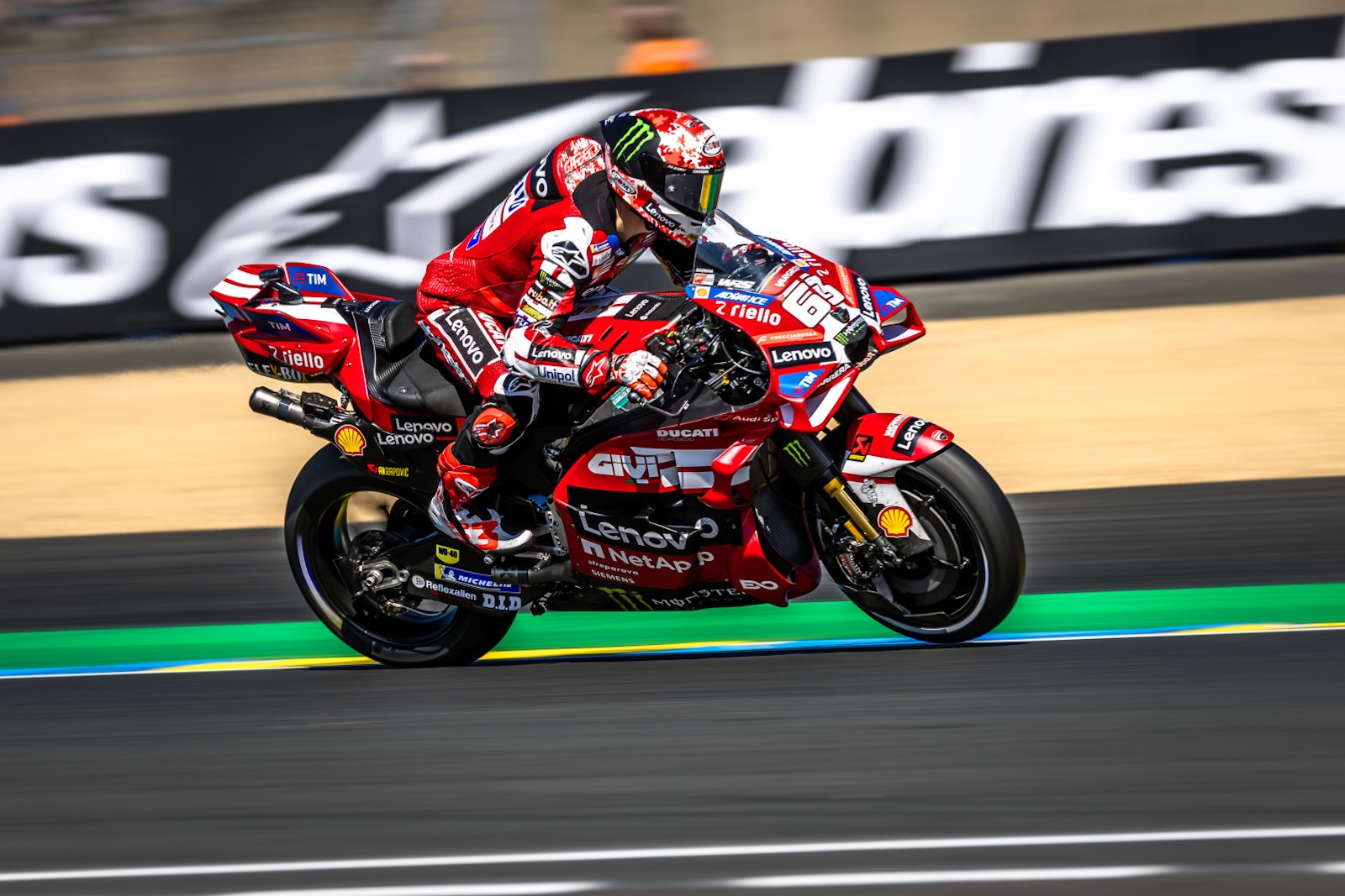 Francesco Bagnaia sur le circuit Bugatti