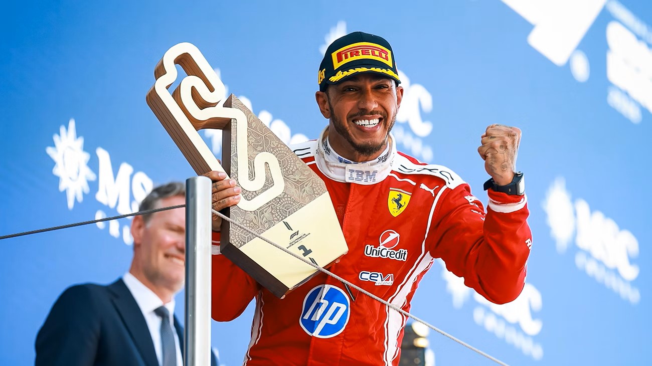 Hamilton : "gagner avec Ferrari est un rêve d'enfant"