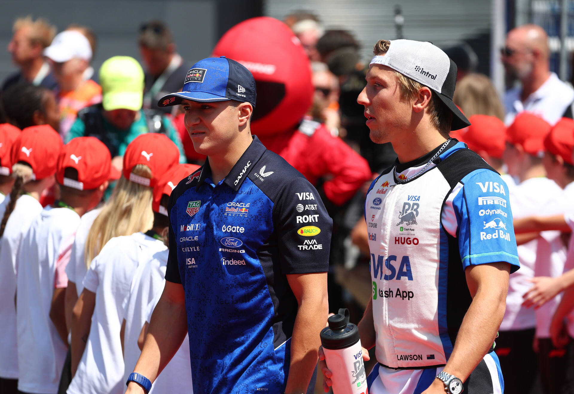 Hadjar et Lawson au GP de Hongrie 2026