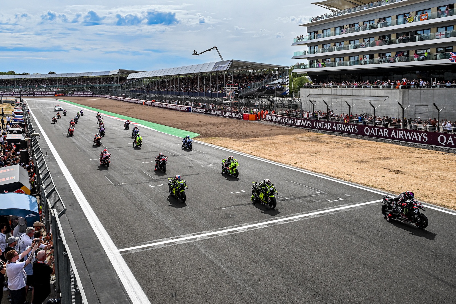 Depart Grand Prix MotoGP Grande-Bretagne sur le circuit de Silverstone