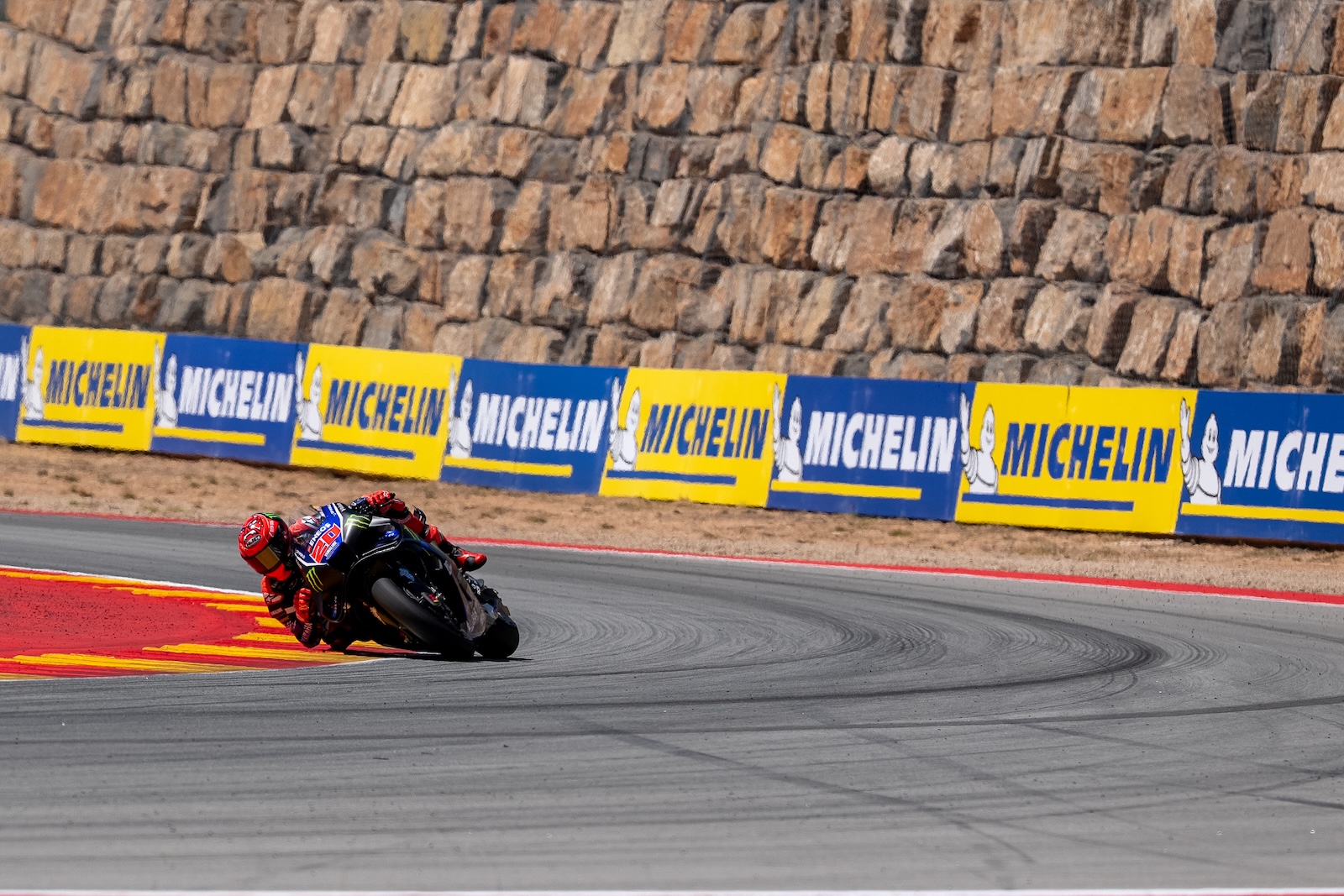 Fabio Quartararo sur le circuit Aragon