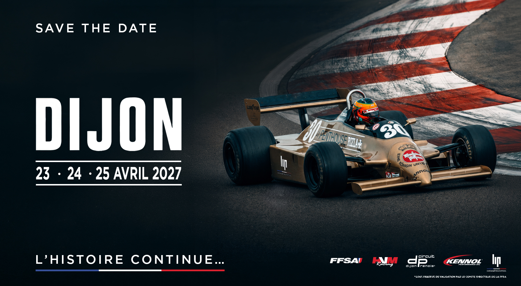 Le Grand Prix de France Historique déménage à Dijon en 2027