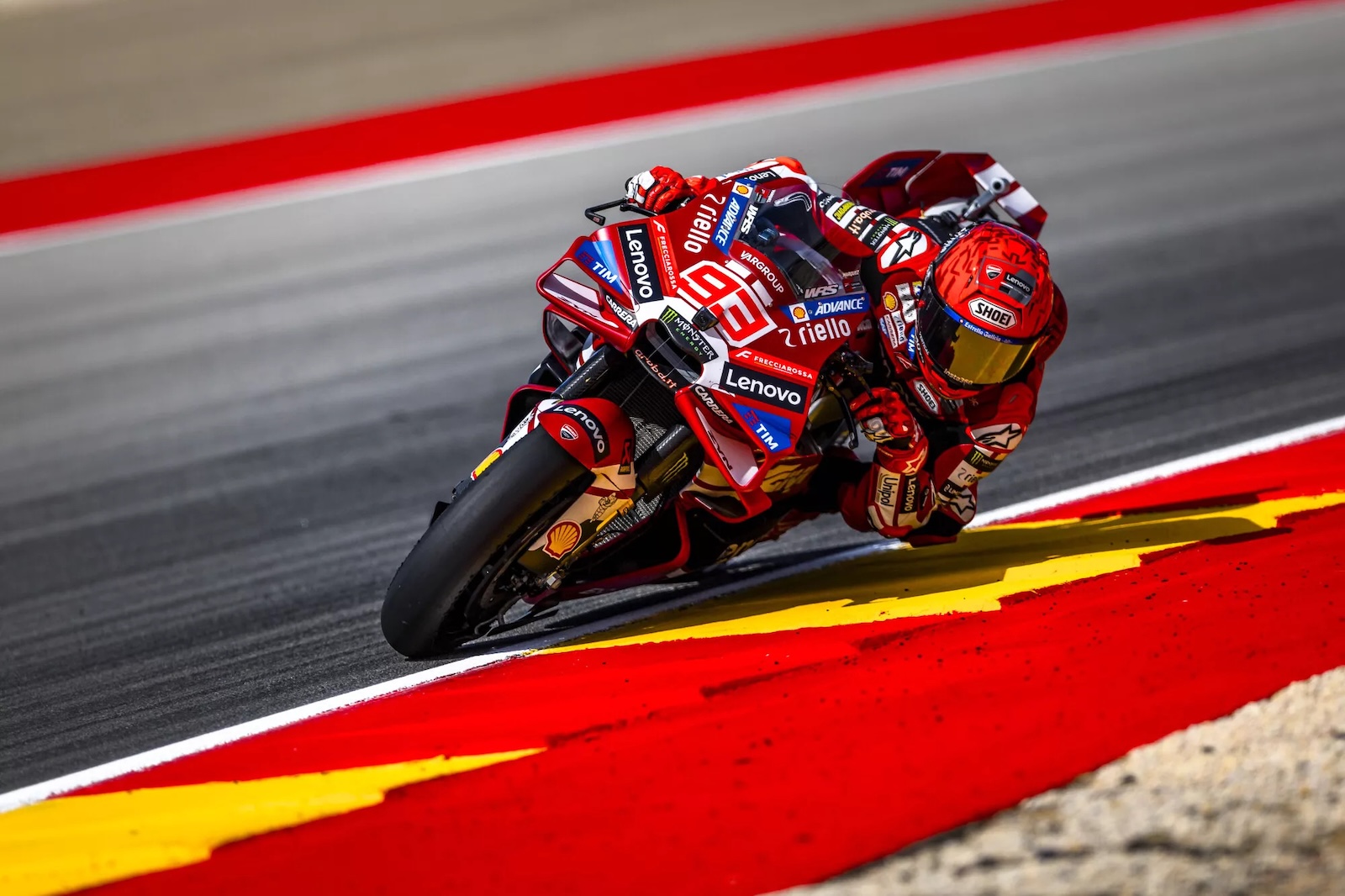 Marc Marquez sur le circuit Aragon