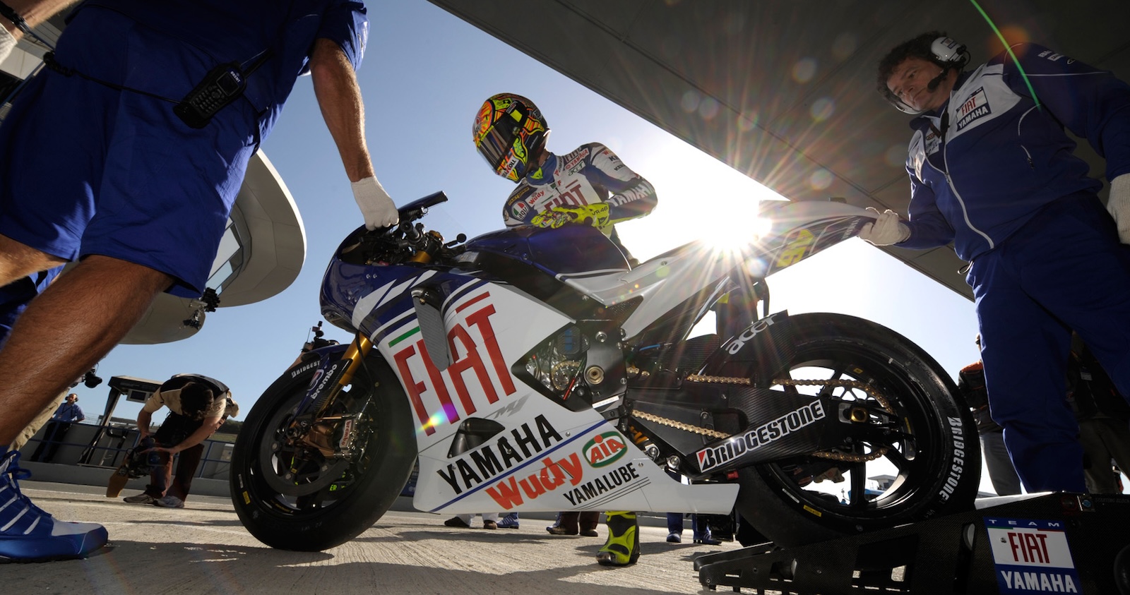 Valentino Rossi avec la Yamaha en 2008