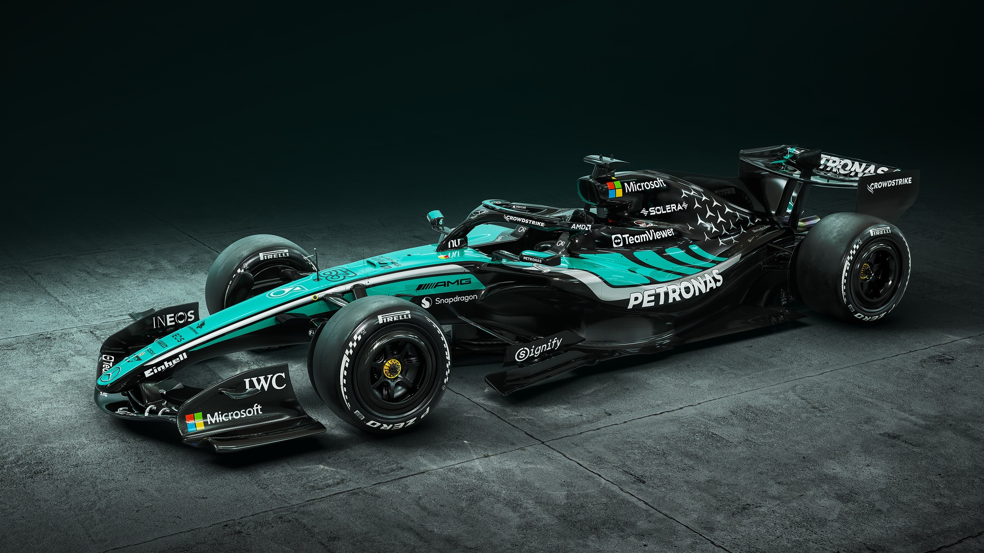 Livrée spéciale Petronas de Mercedes pour la Malaisie 2026