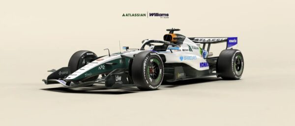 Williams avec une livrée spéciale à Madrid rappelant la FW07C