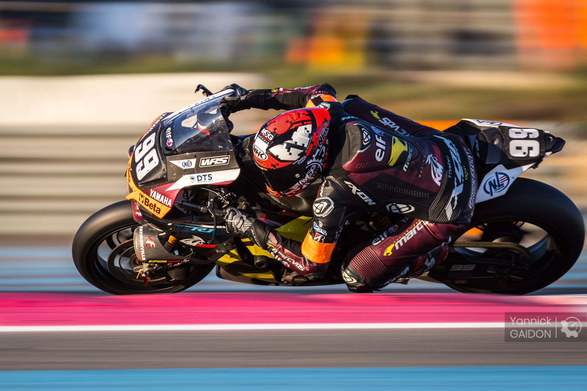 99 Elf Marc VDS Racing Team/KM99 (BEL), Yamaha YZF - R1, DE PUNIET Randy (FRA), MARINO Florian (FRA), BENDSNEYDER Bo (NLD), MAHIAS Lucas (FRA), EWC, action