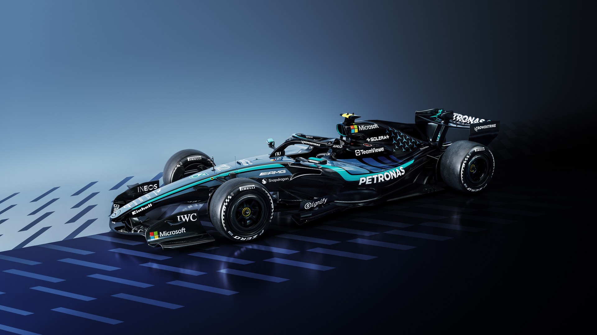 Livrée spéciale de la Mercedes W17 pour Austin