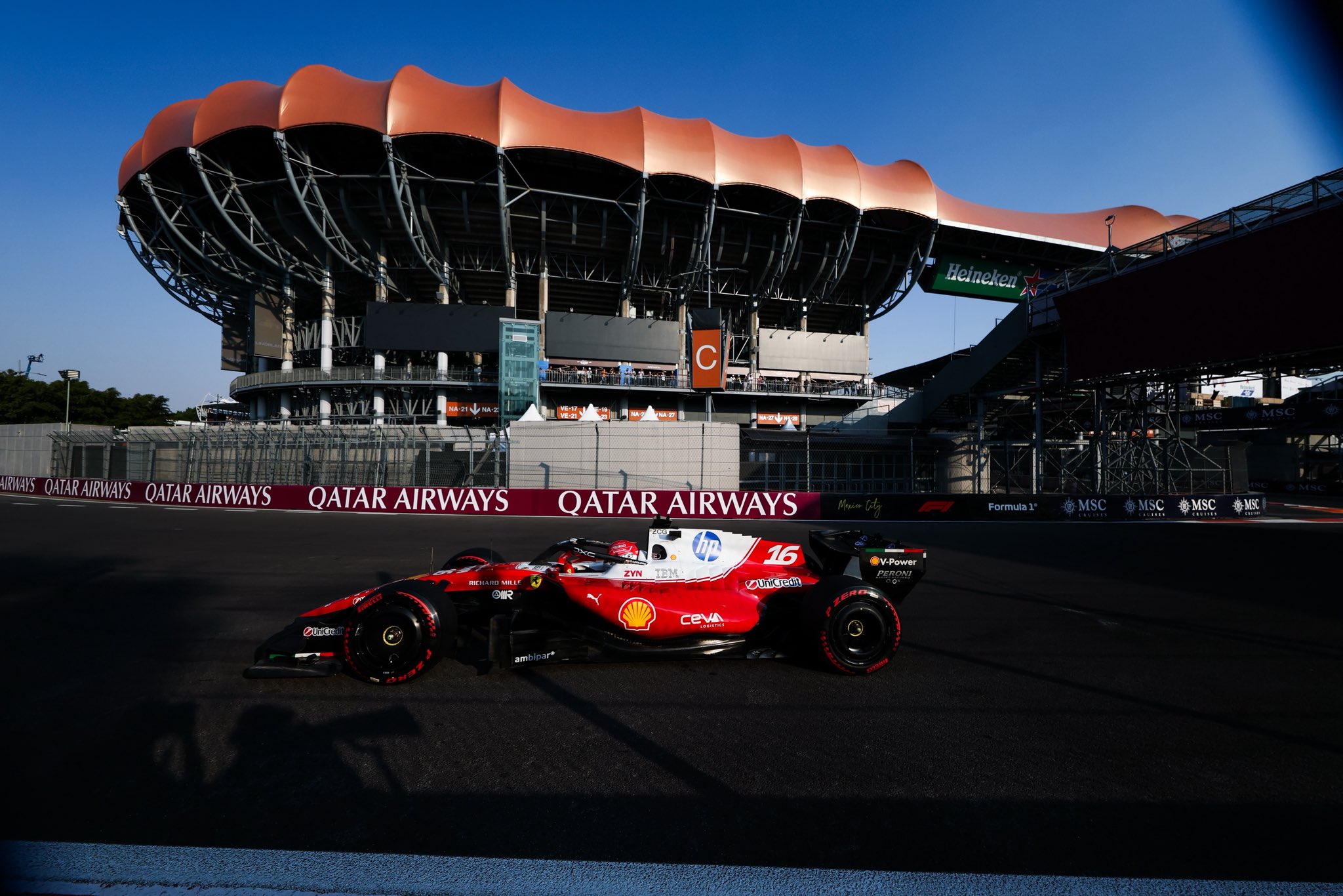 Leclerc aux EL2 du GP de Mexico 2026