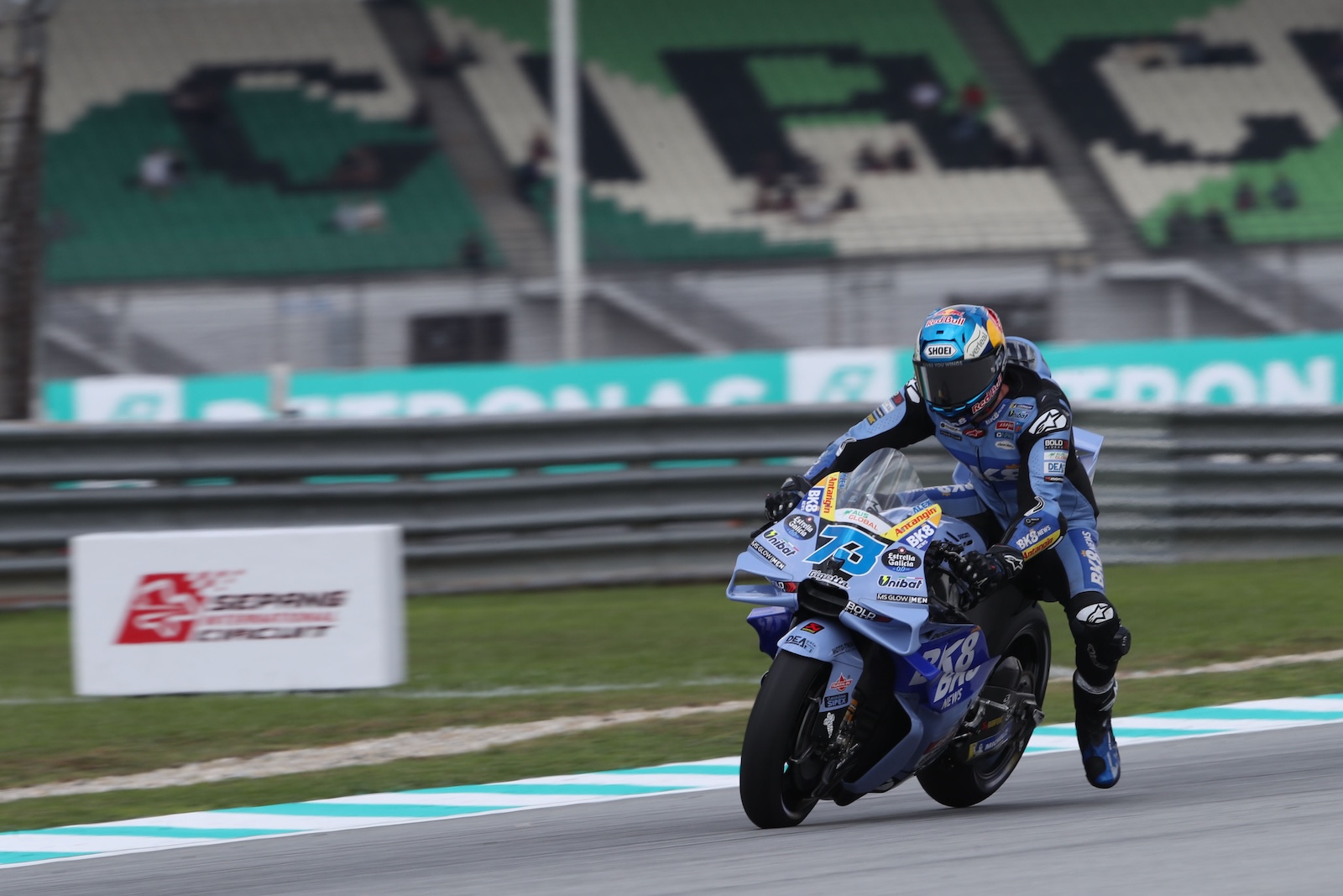 Alex Marquez sur le circuit de Sepang en Malaisie