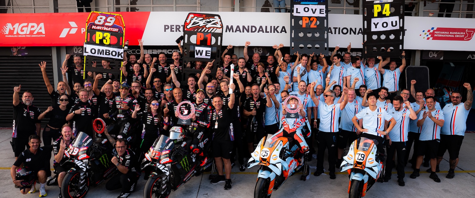 Aprilia et Trackhouse en Indonesie