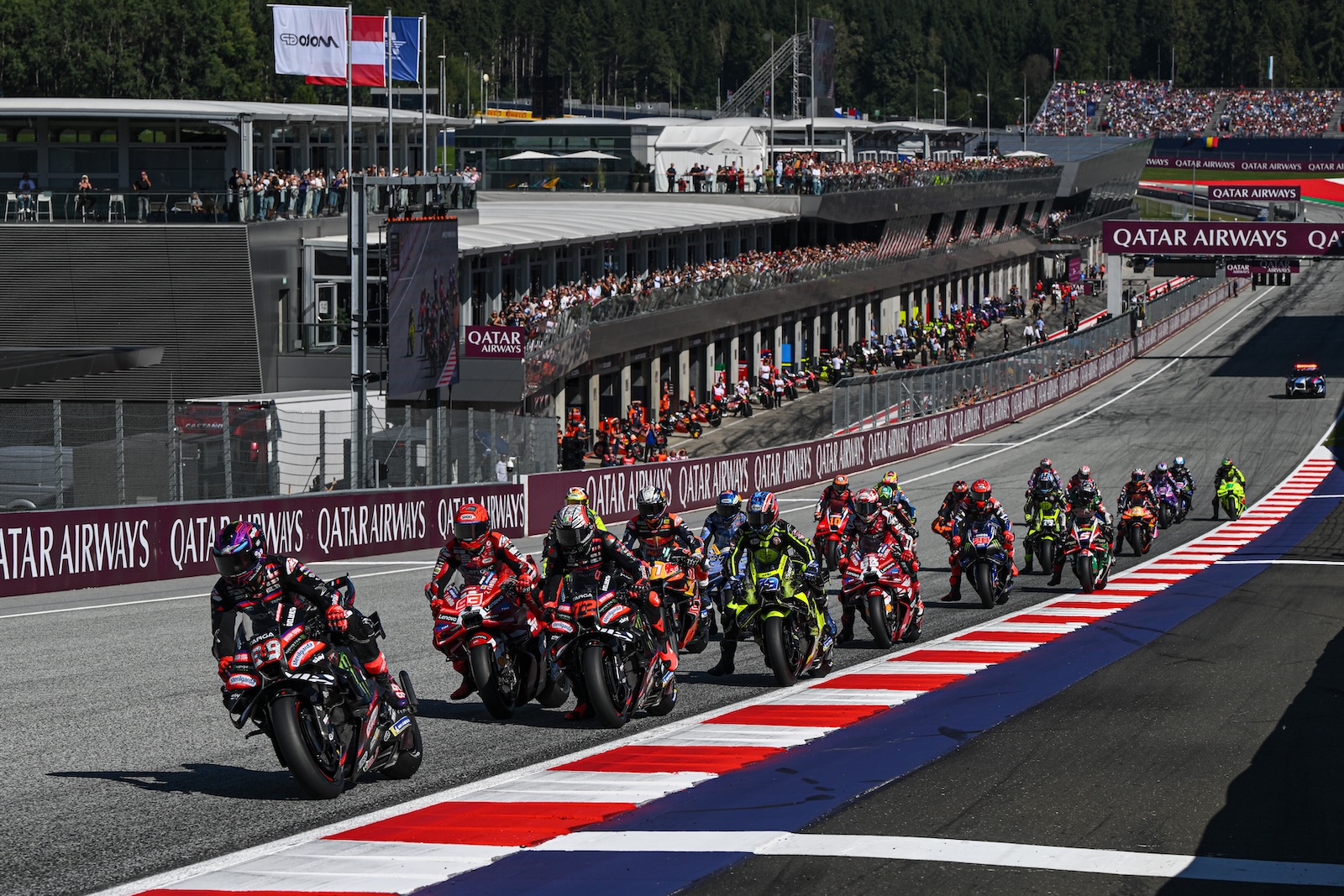 Depart du Grand Prix Autriche MotoGP