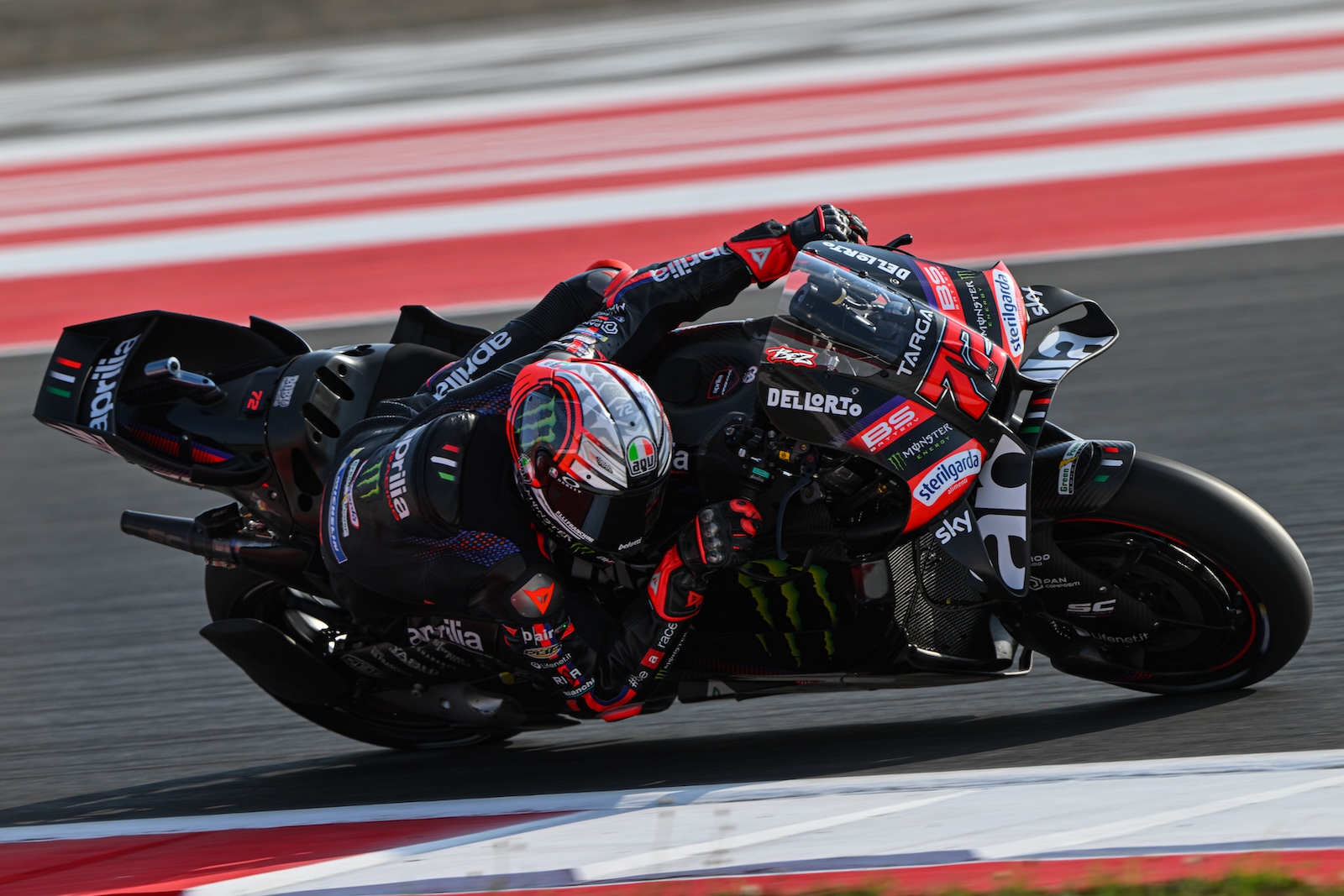 Marco Bezzecchi sur le circuit de Mandalika en Indonesie