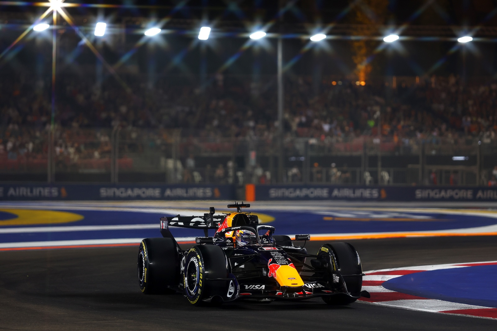 Max Verstappen sur le circuit de Singapour