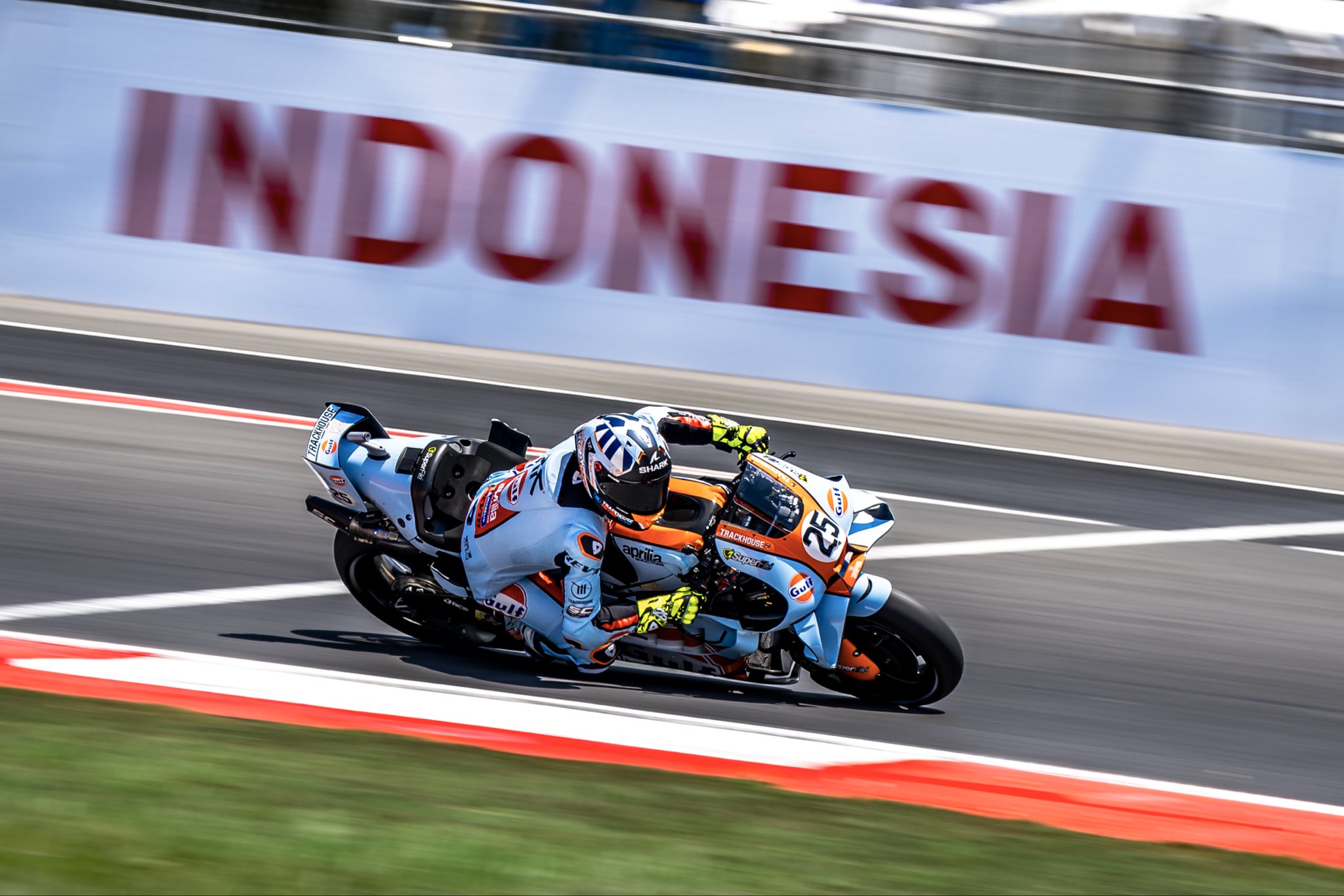 Raul Fernandez sur le circuit de Mandalika en Indonesie