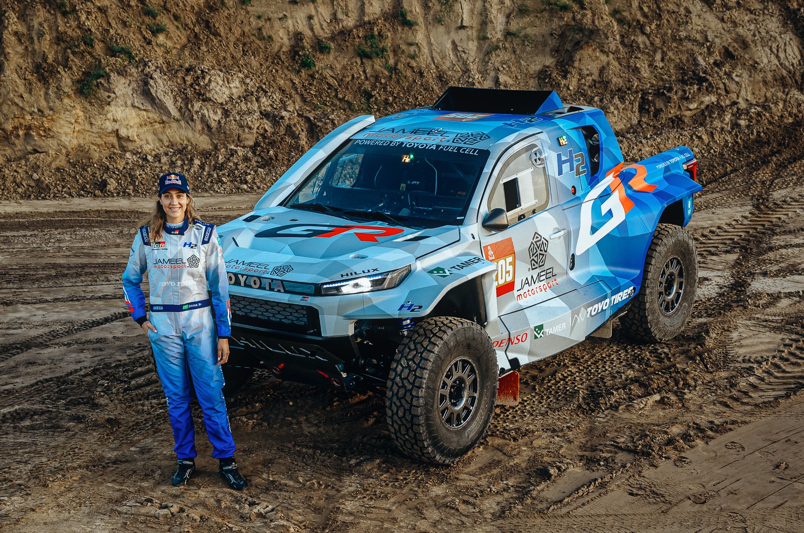 Dania Akeel pour emmener le Hilux à hydrogène au Dakar